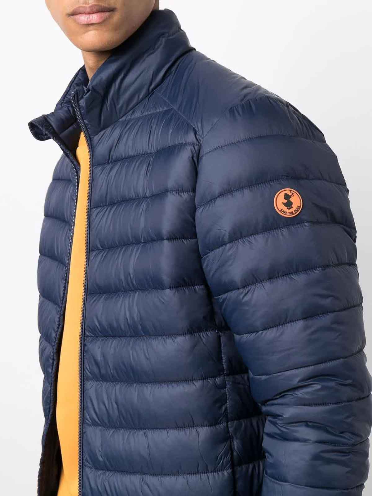 Shop Save The Duck Padded Jacket In Dark Blue