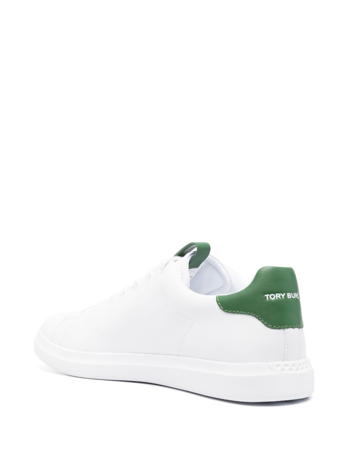 Shop Tory Burch Logo Sneakers In White