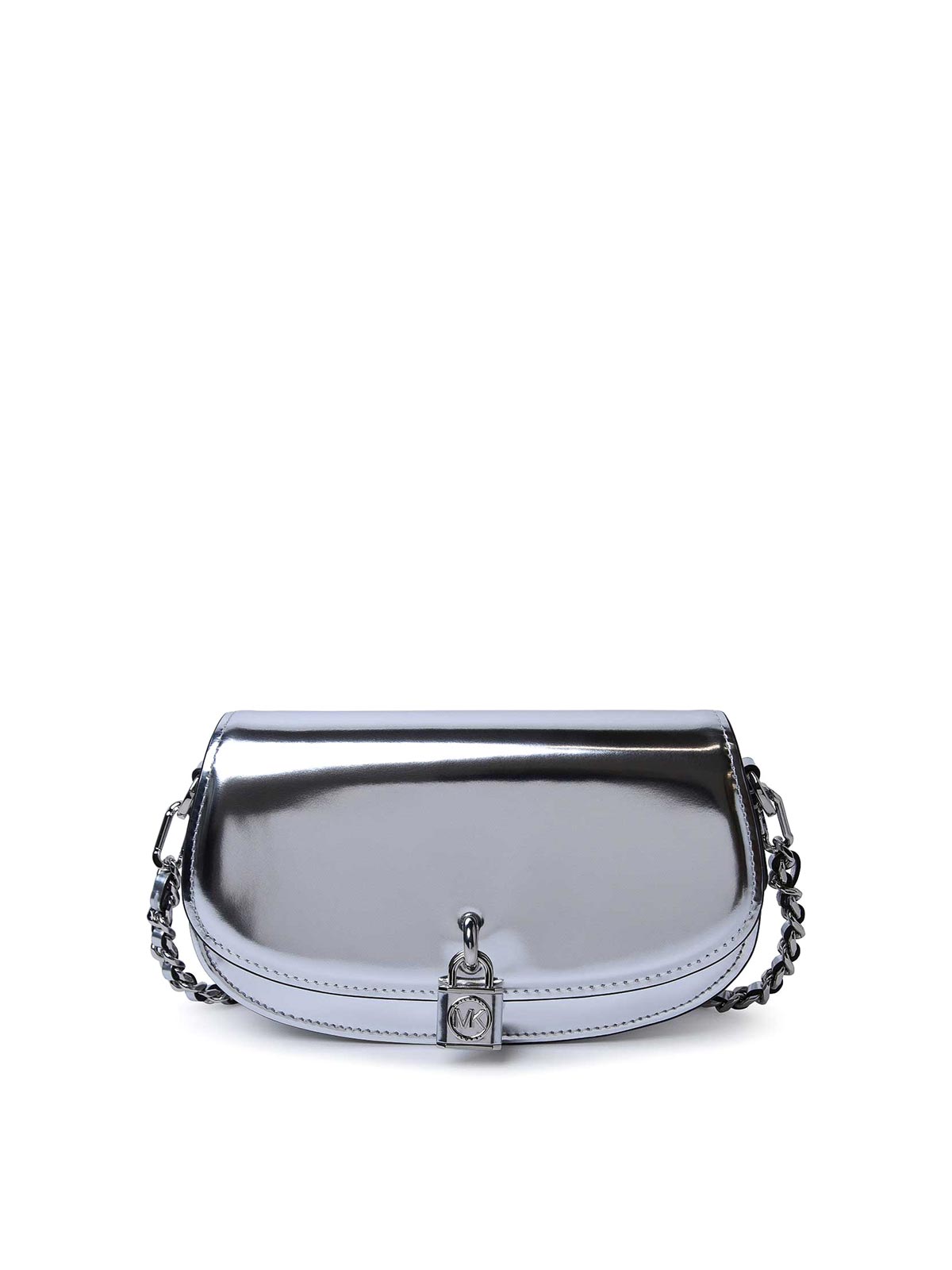 Michael kors hot sale silver clutch