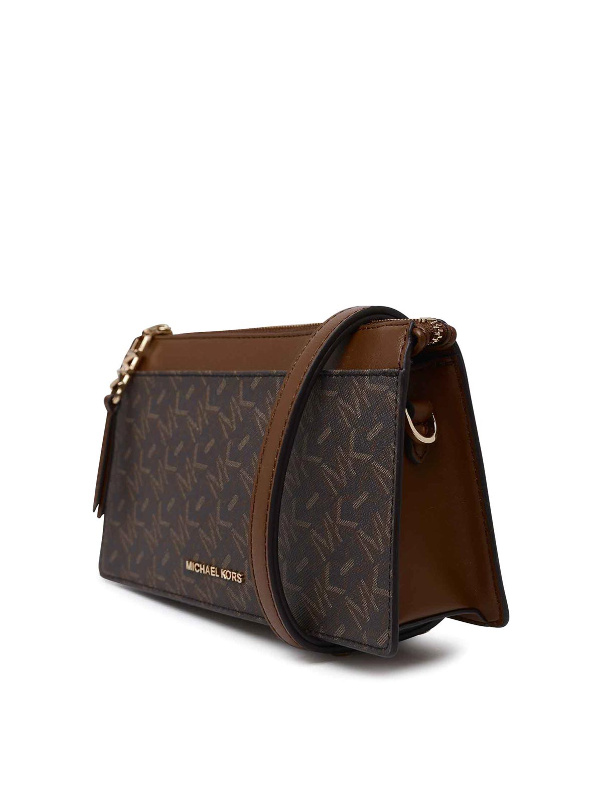 Shop Michael Kors Empire Shoulder Bag In Brown