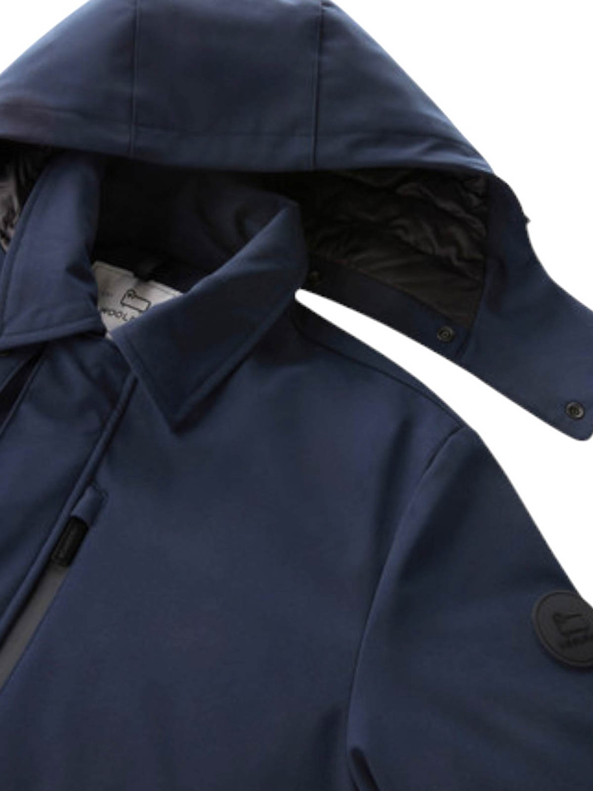 Woolrich Hooded Padded Jacket In Blue