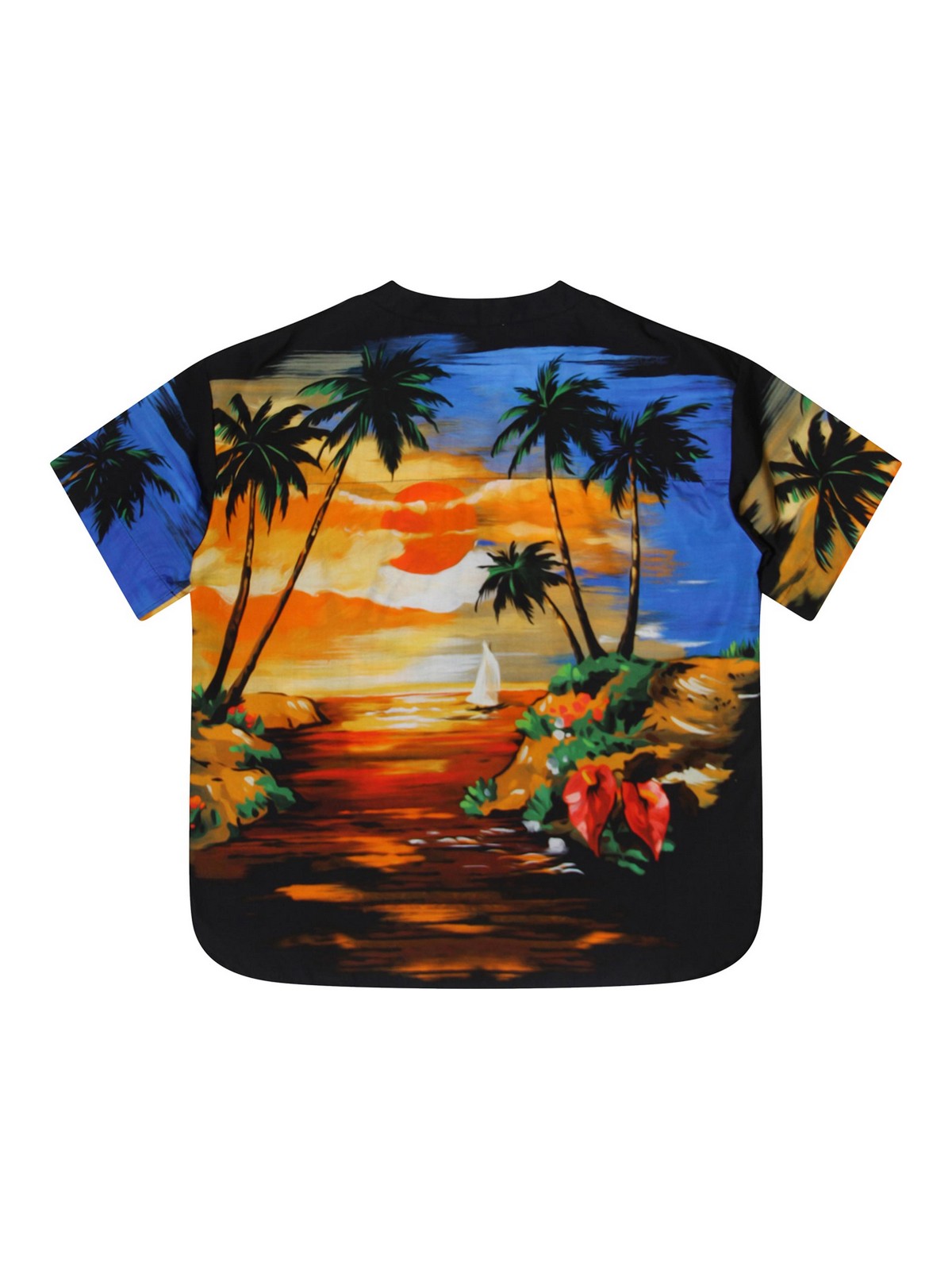 Dolce Gabbana Camicia hawaiana in cotone L43S68G7H0OHH4JK