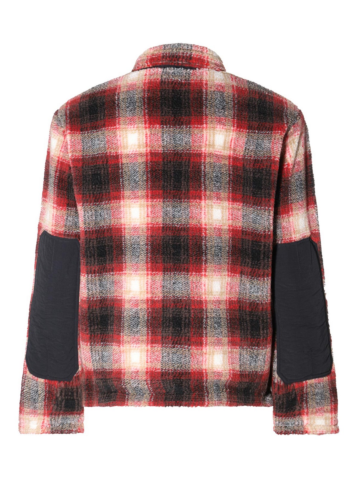 Shop Woolrich Multicolor Casual Jacket In Red