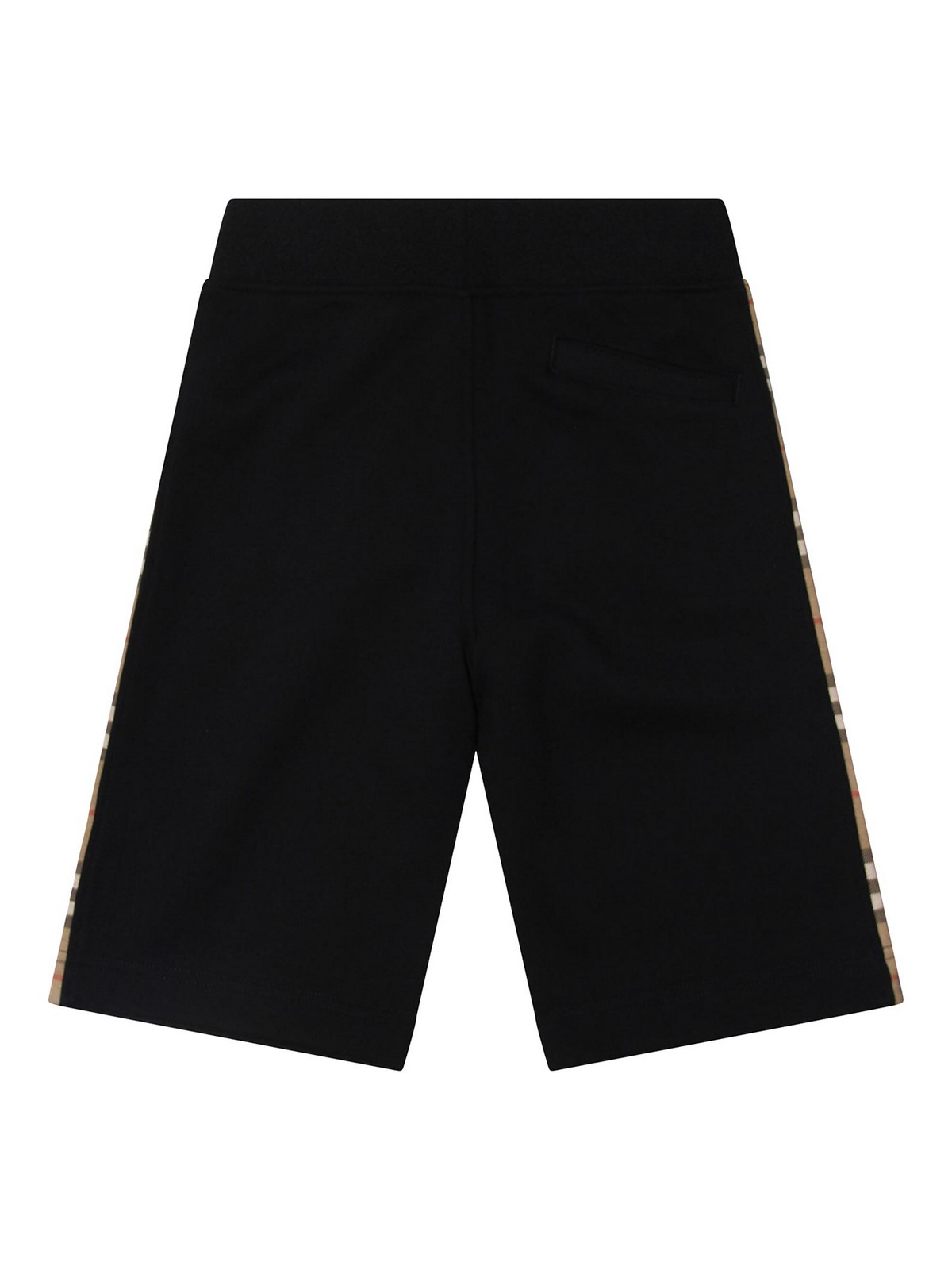 Burberry Black cotton shorts Black Boys 8068432A1189