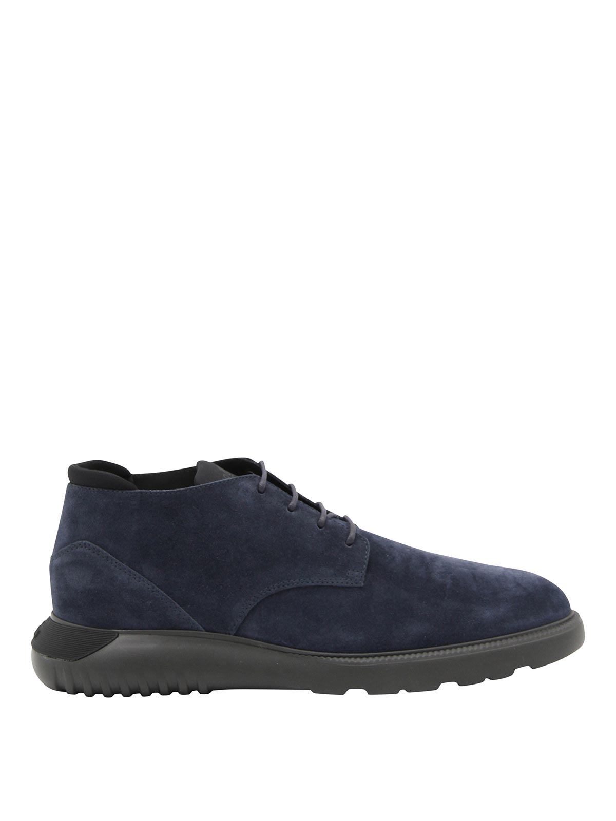 Hogan Lace-up Shoes H600 Derby Suede In Blue