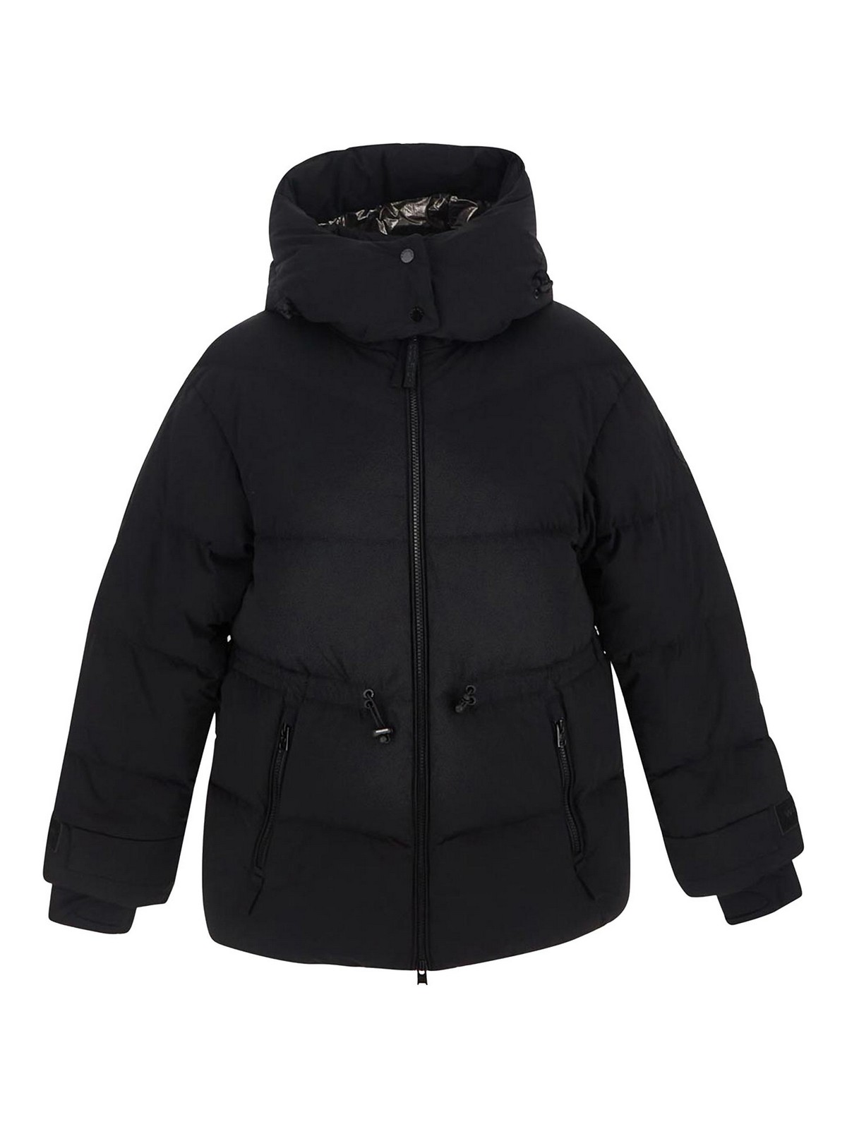 Shop Woolrich Puffer Jacket In Black Matt Blend