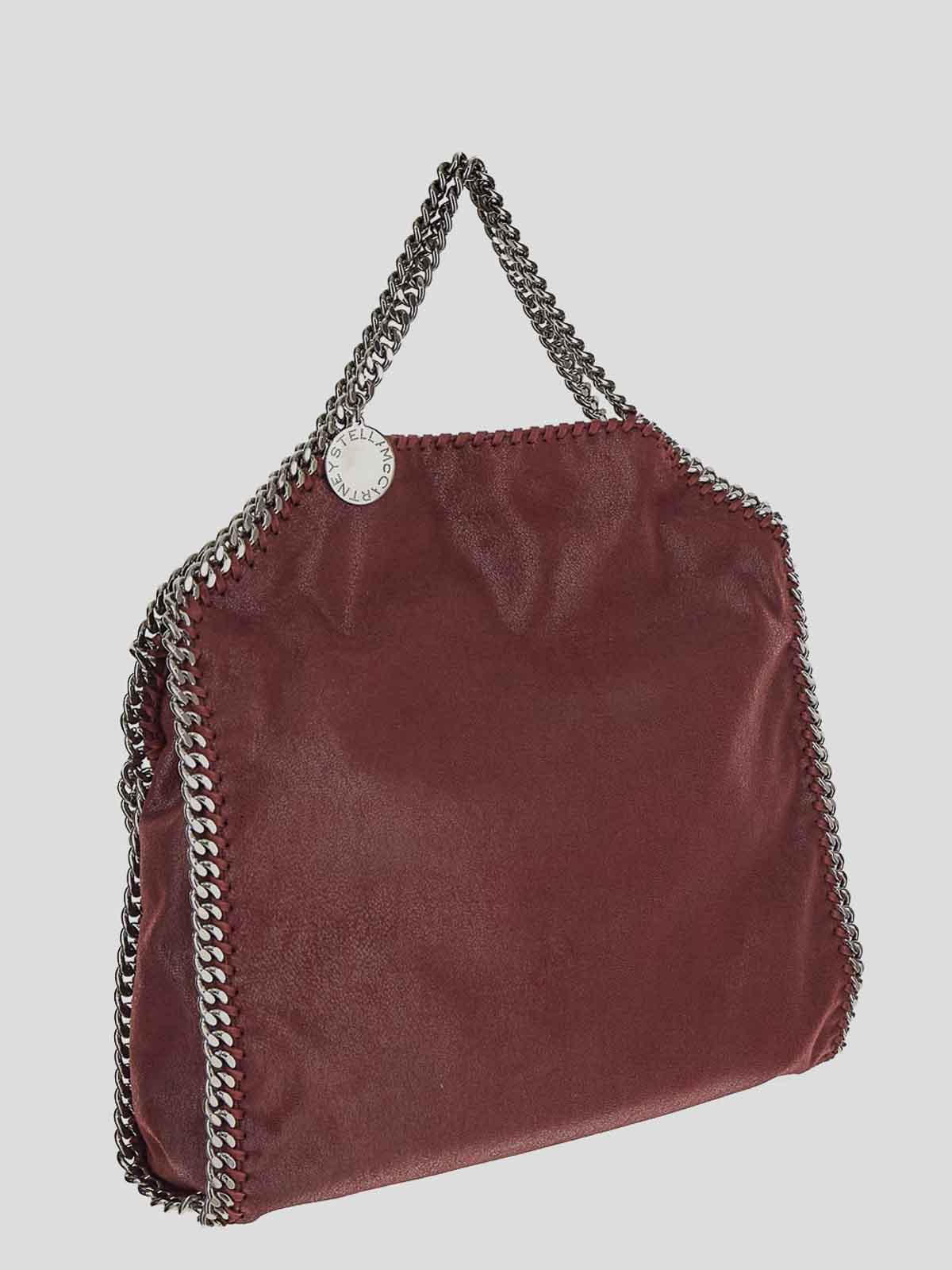 【関税&送料込】Stella Mccartney Tiziano Red Wool Ruby Wide- Alter-nappa bag with logo STELLA MCCARTNEY | Blondie Shop