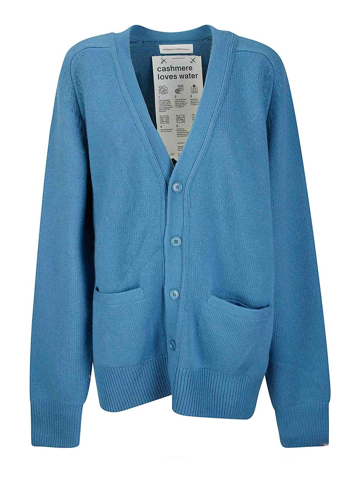 Extreme Cashmere Cardigan In Light Blue