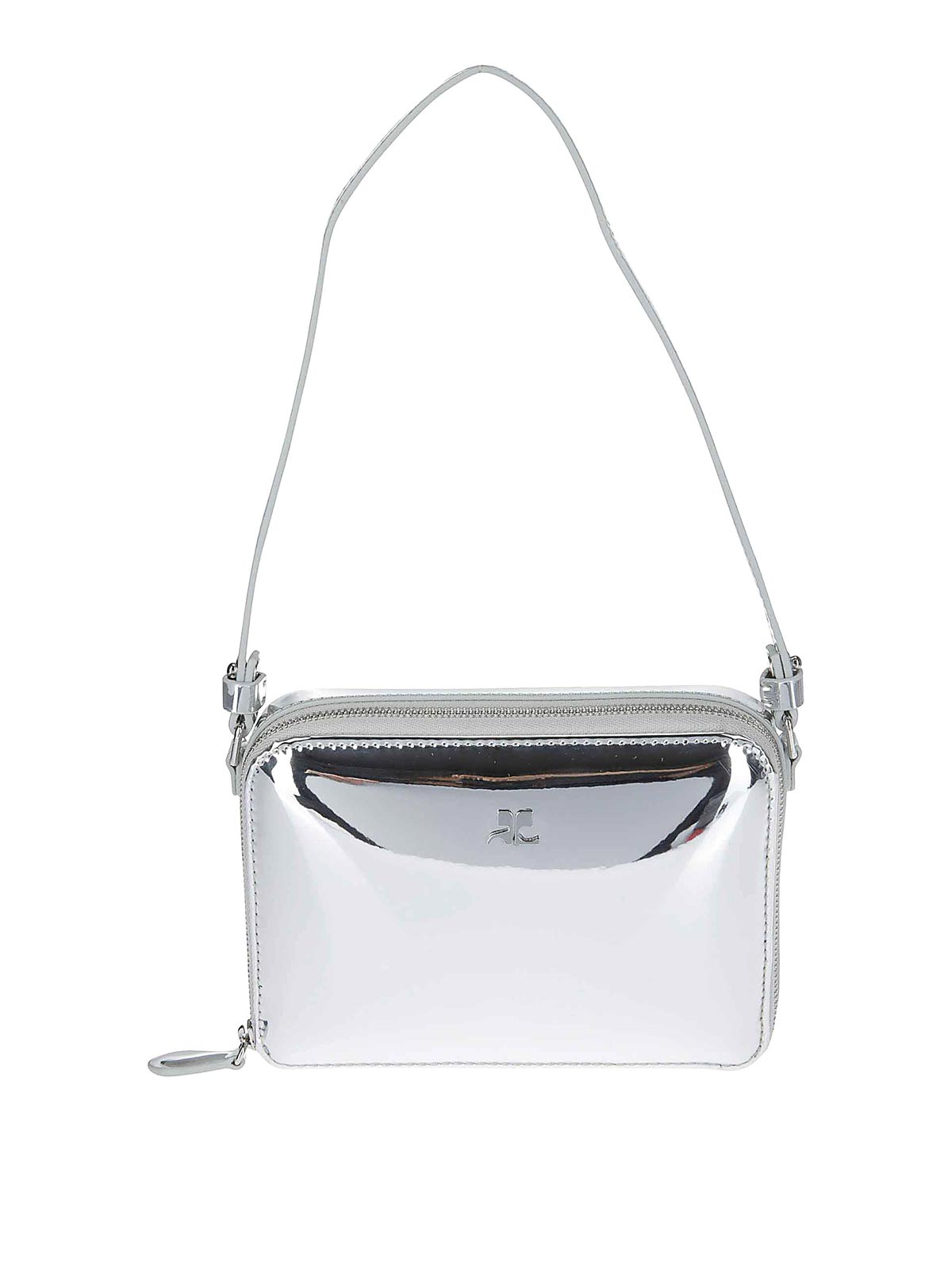 Courreges ショルダーバッグ - 銀|323GSA058PU0017MIRROR