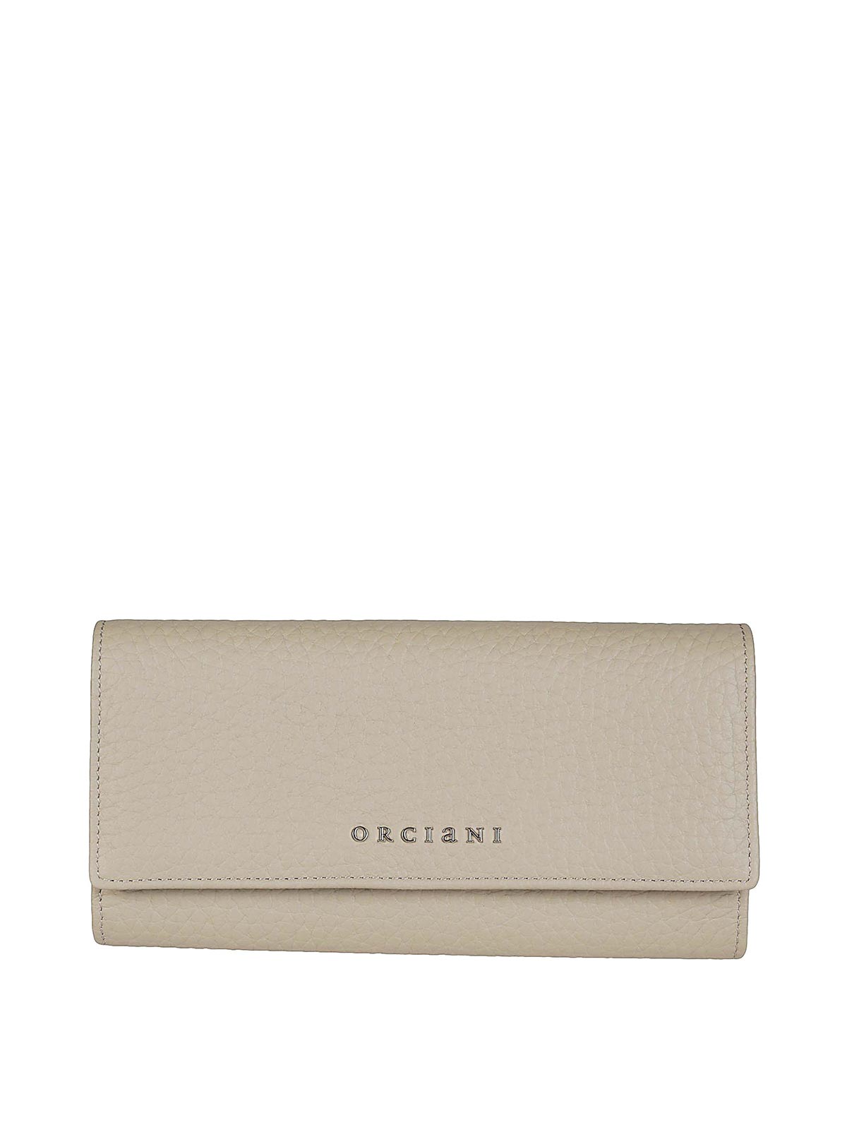 Shop Orciani Soft Wallet In Beis