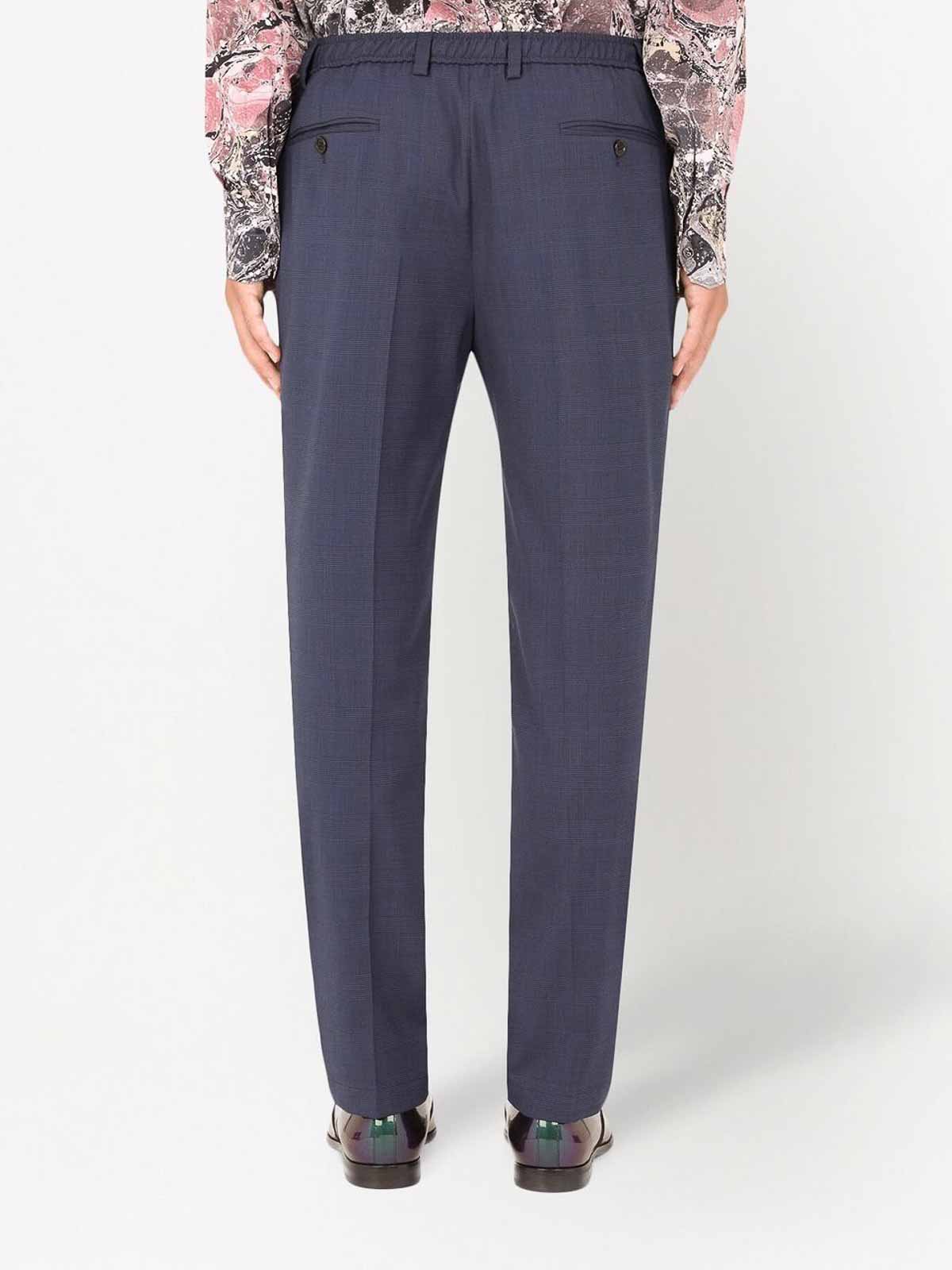 Shop Dolce & Gabbana Slate Blue Trousers