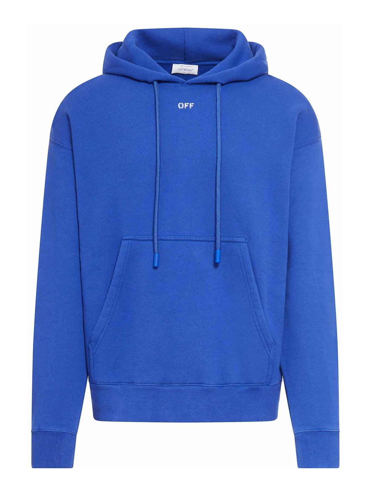 【Off-White】Off Stamp Skate Hoodie Off-White Off-stamp skate hoodie - Blue | OMBB085F23FLE0016901