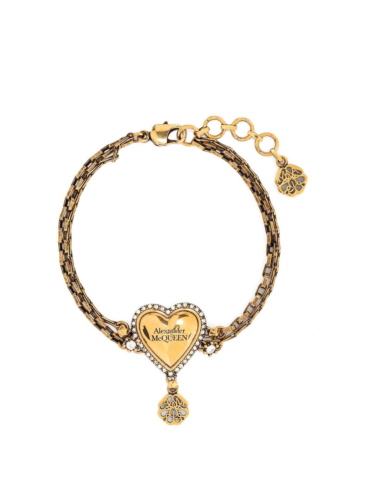 Alexander Mcqueen Heart chain bracelet - Gold | 700556J160T7114