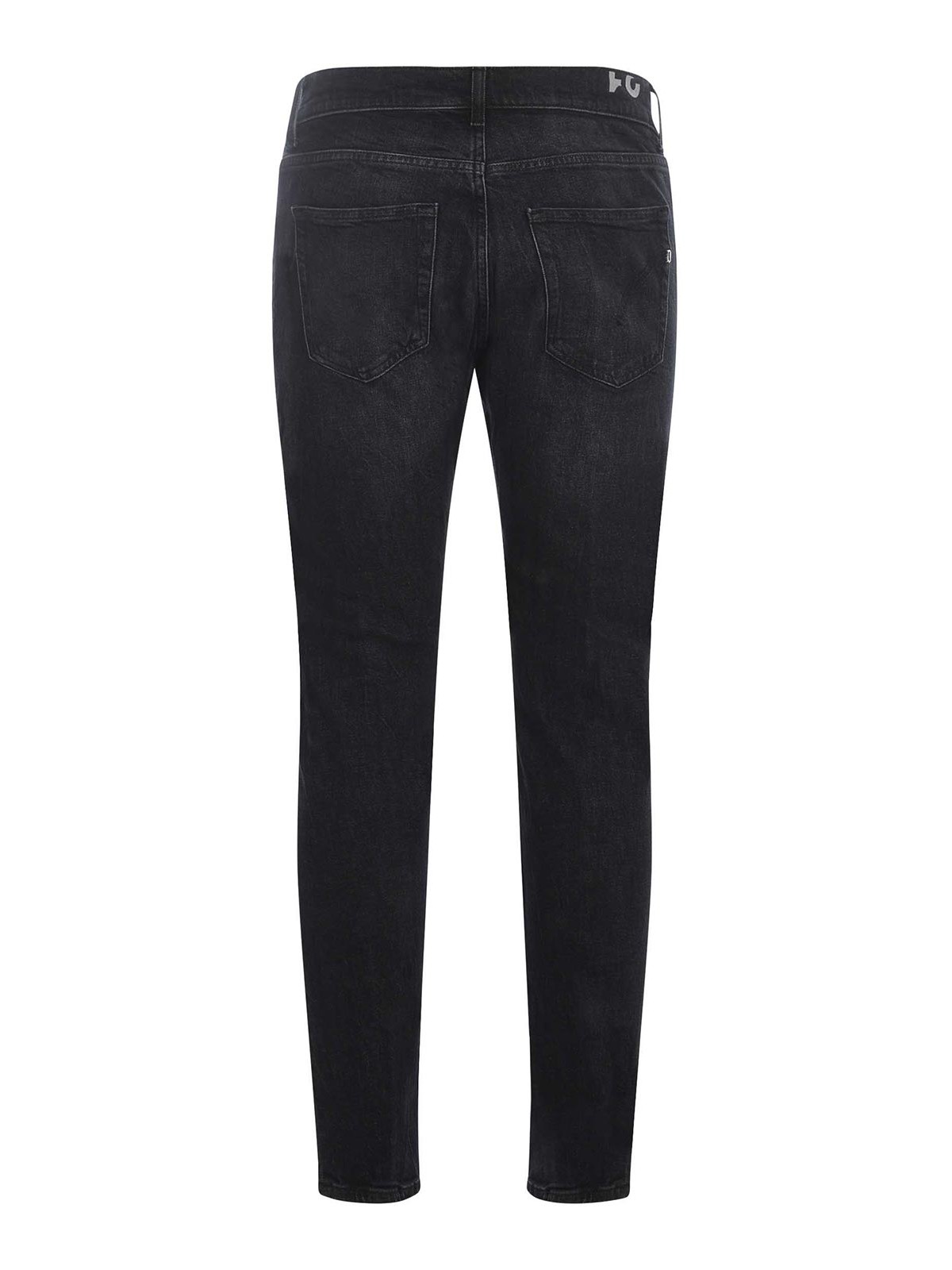 Shop Dondup Jeans   In Denim Stretch In Black