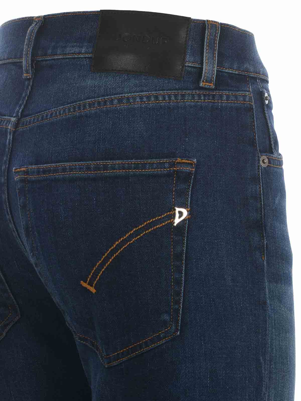 Shop Dondup Jeans   In Stretch Denim In Dark Wash