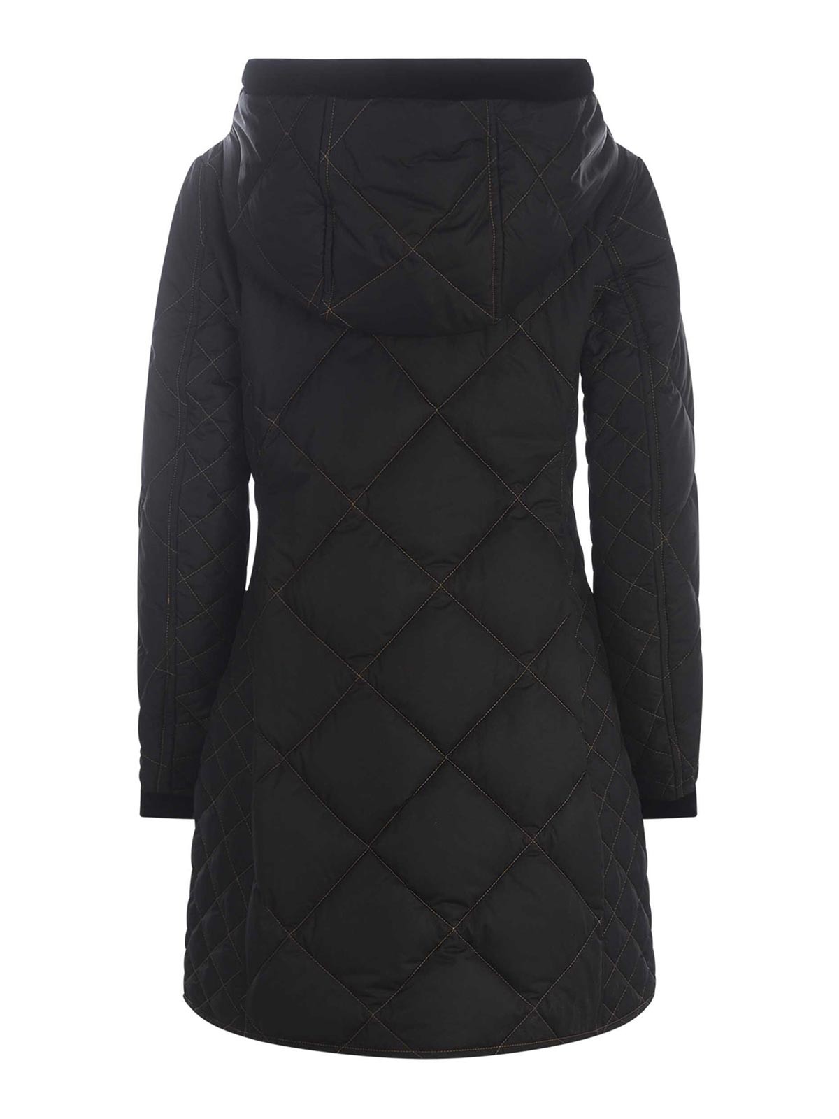 Shop Fay Quilted Coat   Made Of Technical Fabric In Black