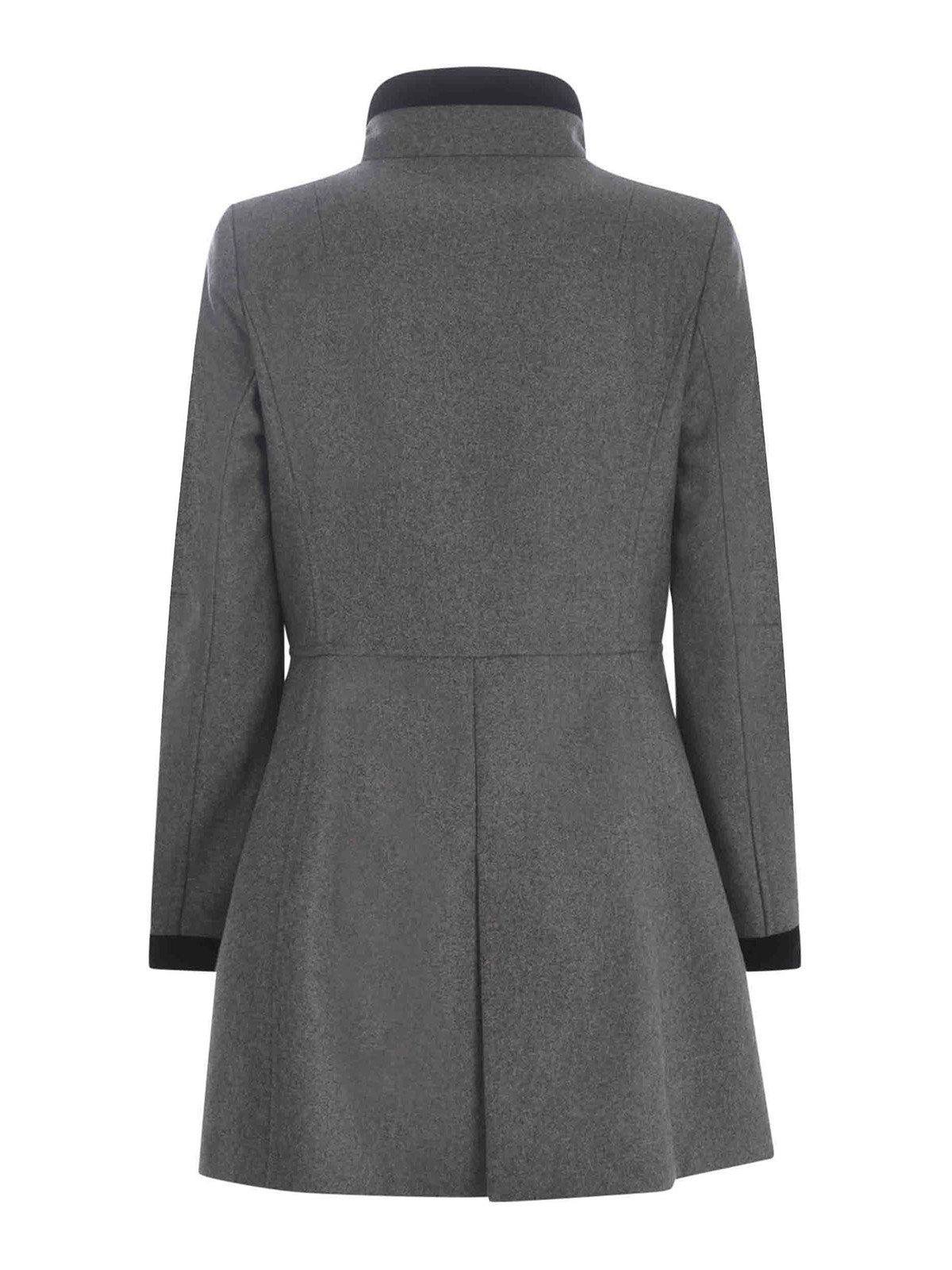 Shop Fay Coat   In Wool Blend In Grey