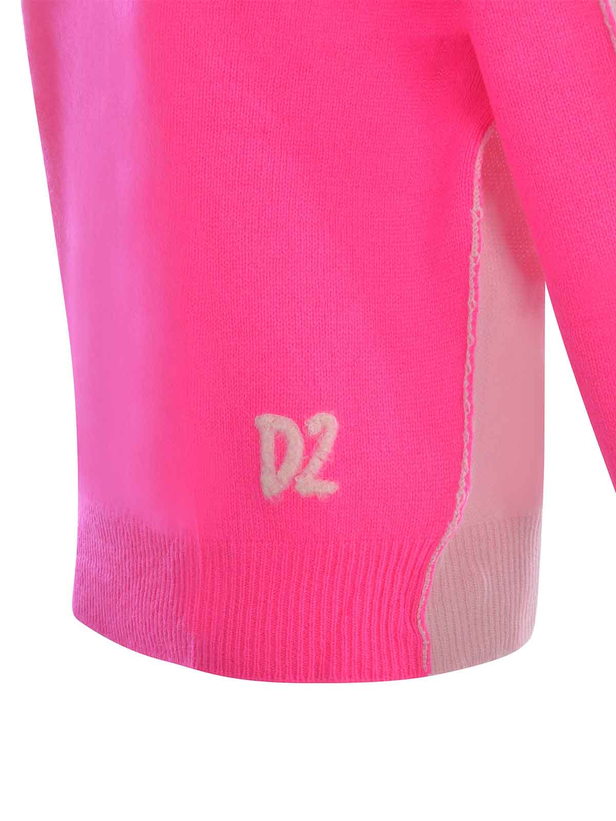 Shop Dsquared2 Two-tone Sweater In Multicolor