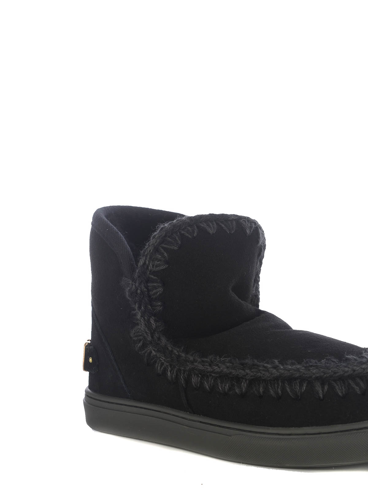 Shop Mou Ankle Boots   Made Of Leather In Black