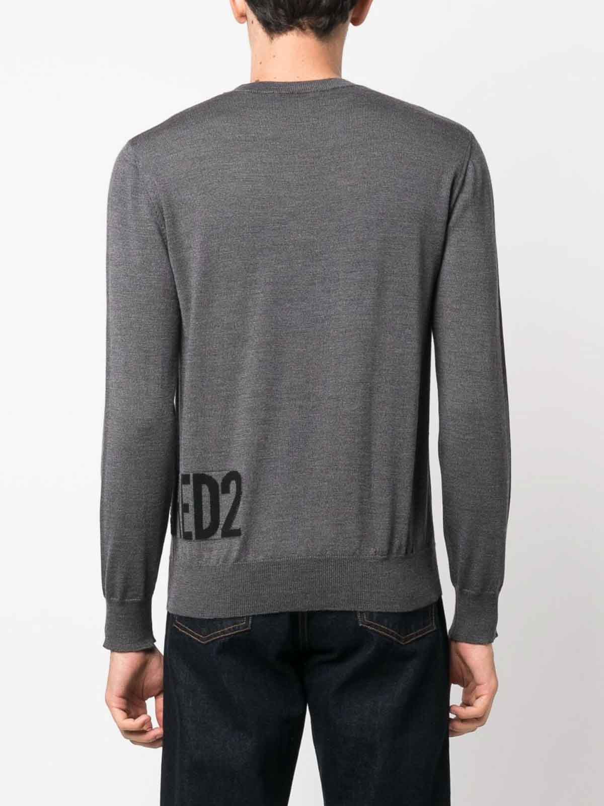 Shop Dsquared2 Pullover In Gris