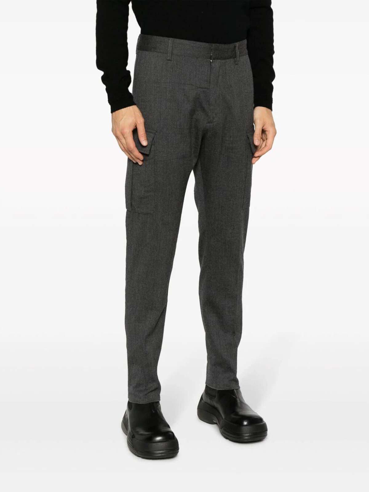 Shop Dsquared2 Trousers In Gris