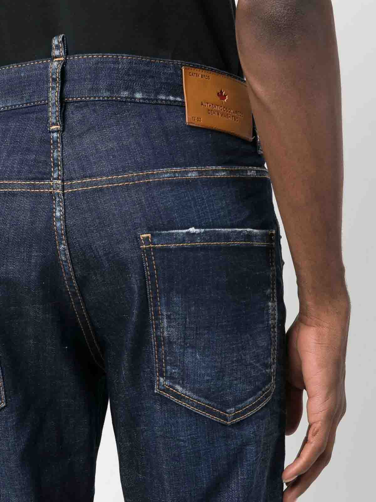 Shop Dsquared2 Jeans In Lavado Oscuro