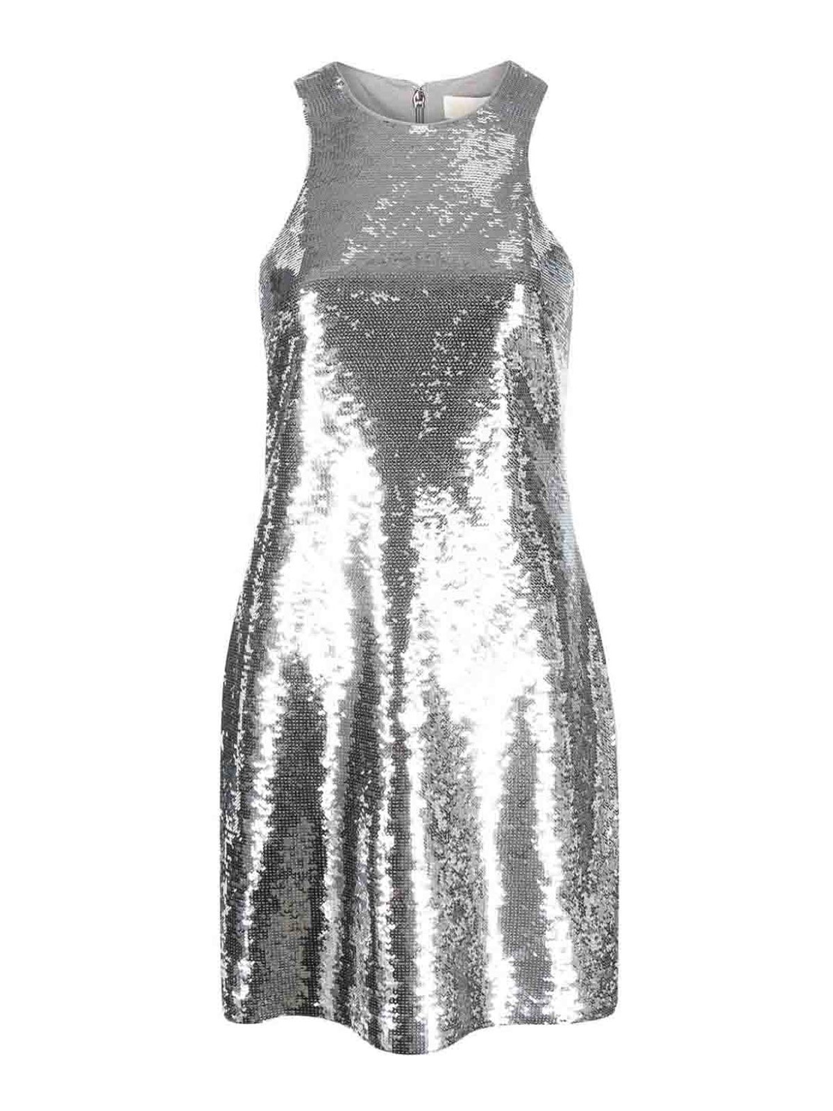 Michael Kors Mini Dress In Silver