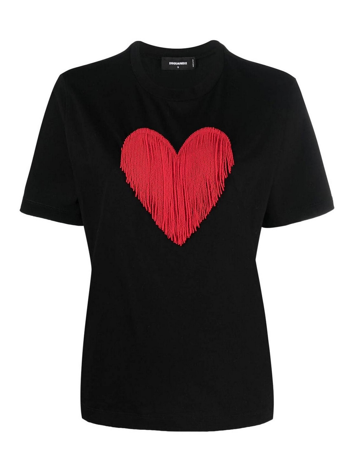 Shop Dsquared2 Cotton T-shirts In Black