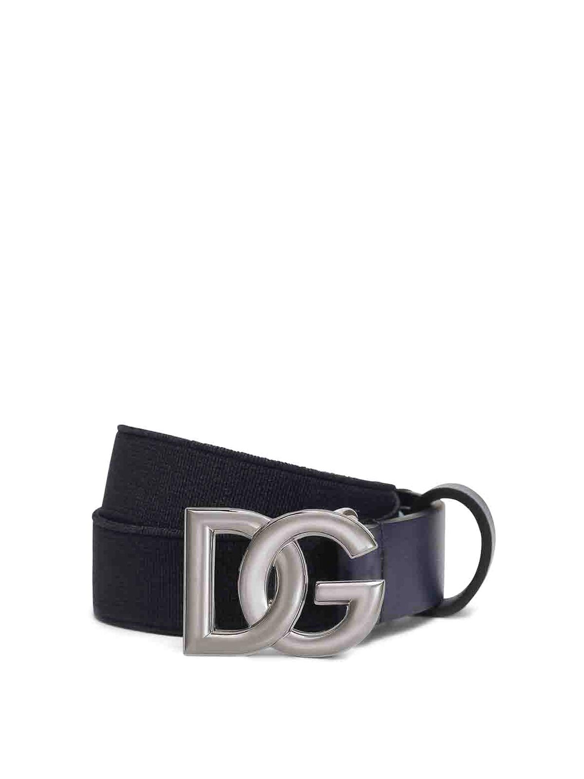 Dolce & Gabbana Jr Kids' Logo Belt In Blue