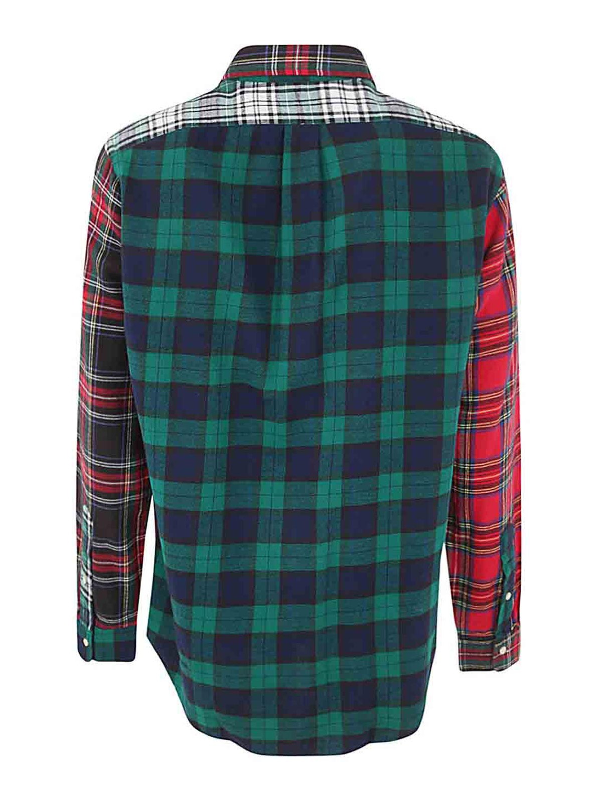 Shop Polo Ralph Lauren Long Sleeve Sport Shirt In Multicolour