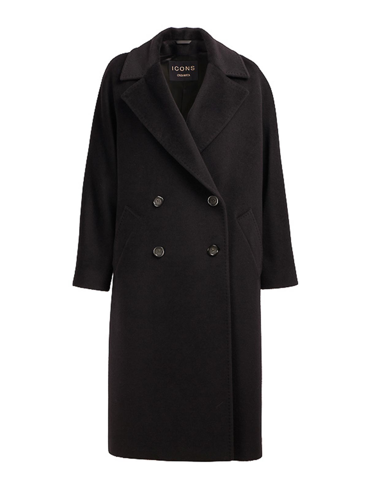 Cinzia Rocca Cappotto doppiopetto Nero Donna ZR3500163D401