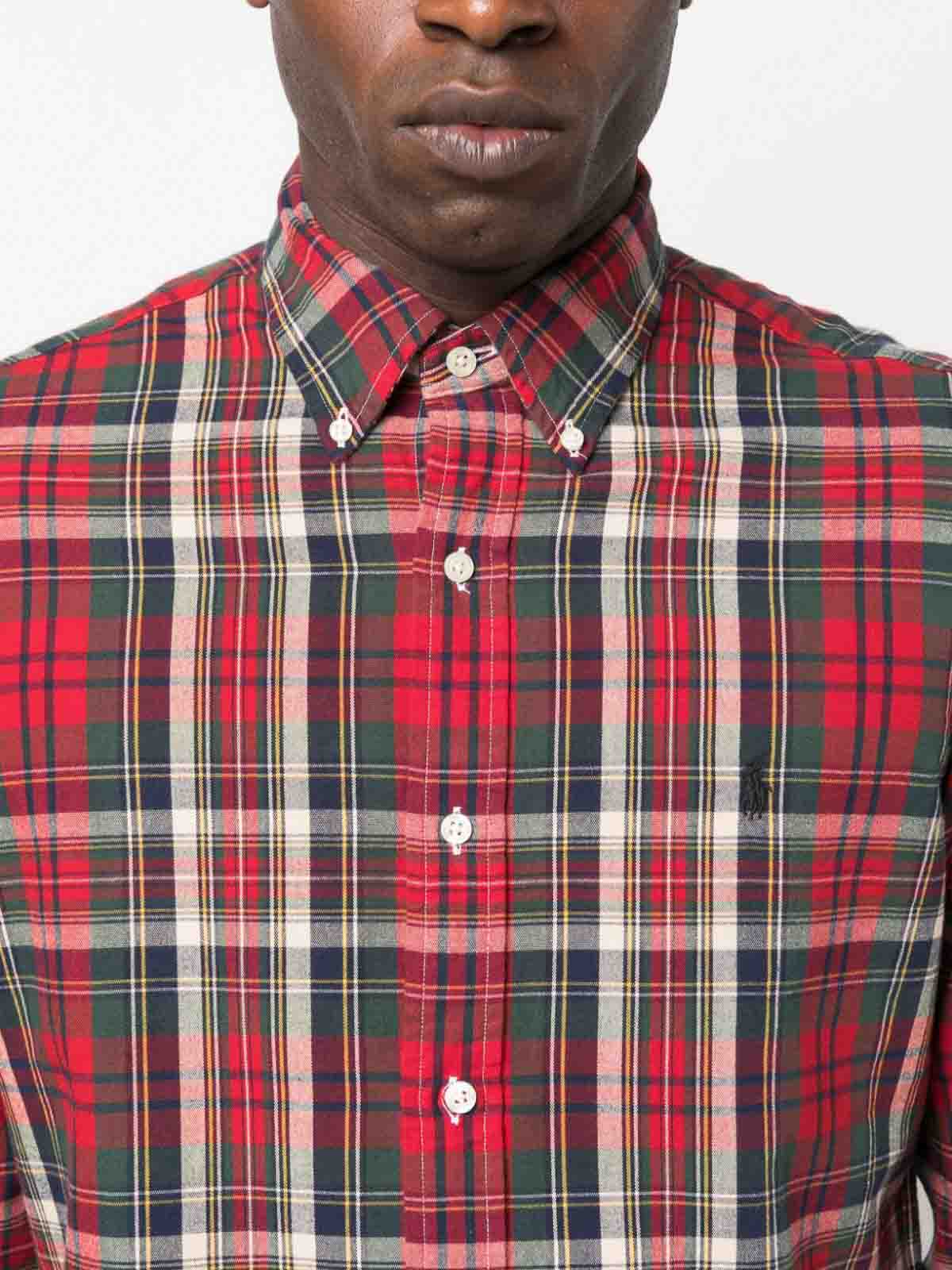 Shop Polo Ralph Lauren Check-print Shirt In Red