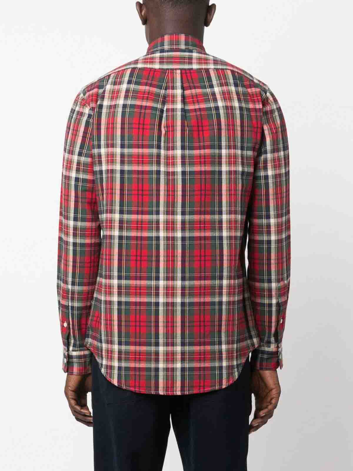 Shop Polo Ralph Lauren Check-print Shirt In Red