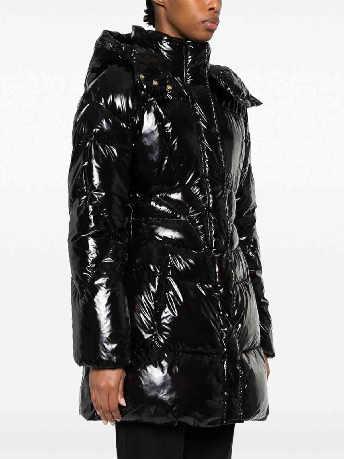 Pinko coat cheap puffer black