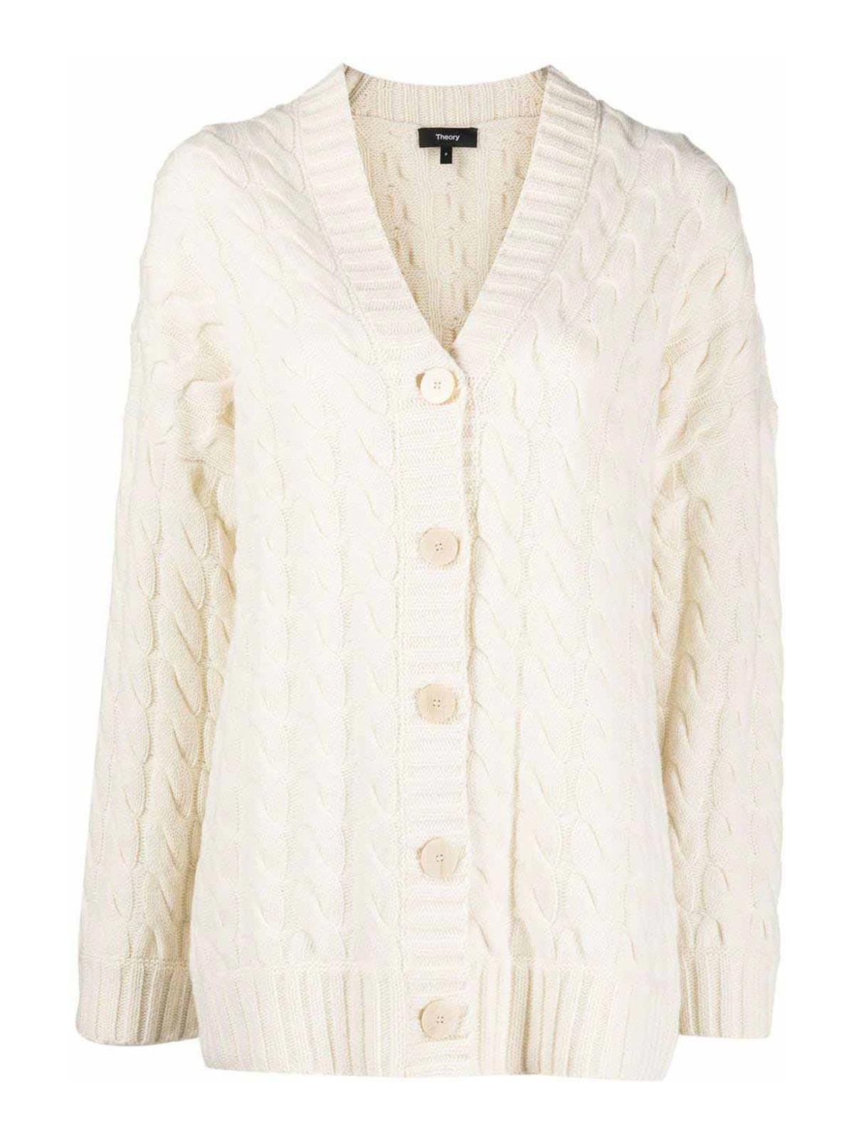 Cardigans Theory - Cable knit cardigan - N0911702C05