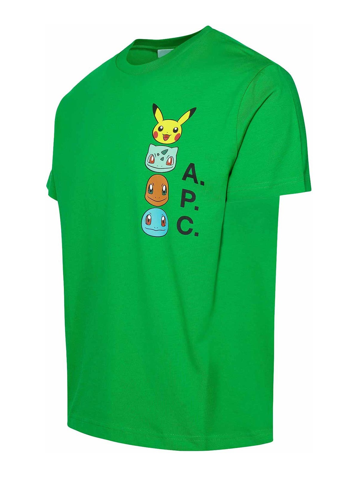 Shop Apc T-shirt Pokmon In Green