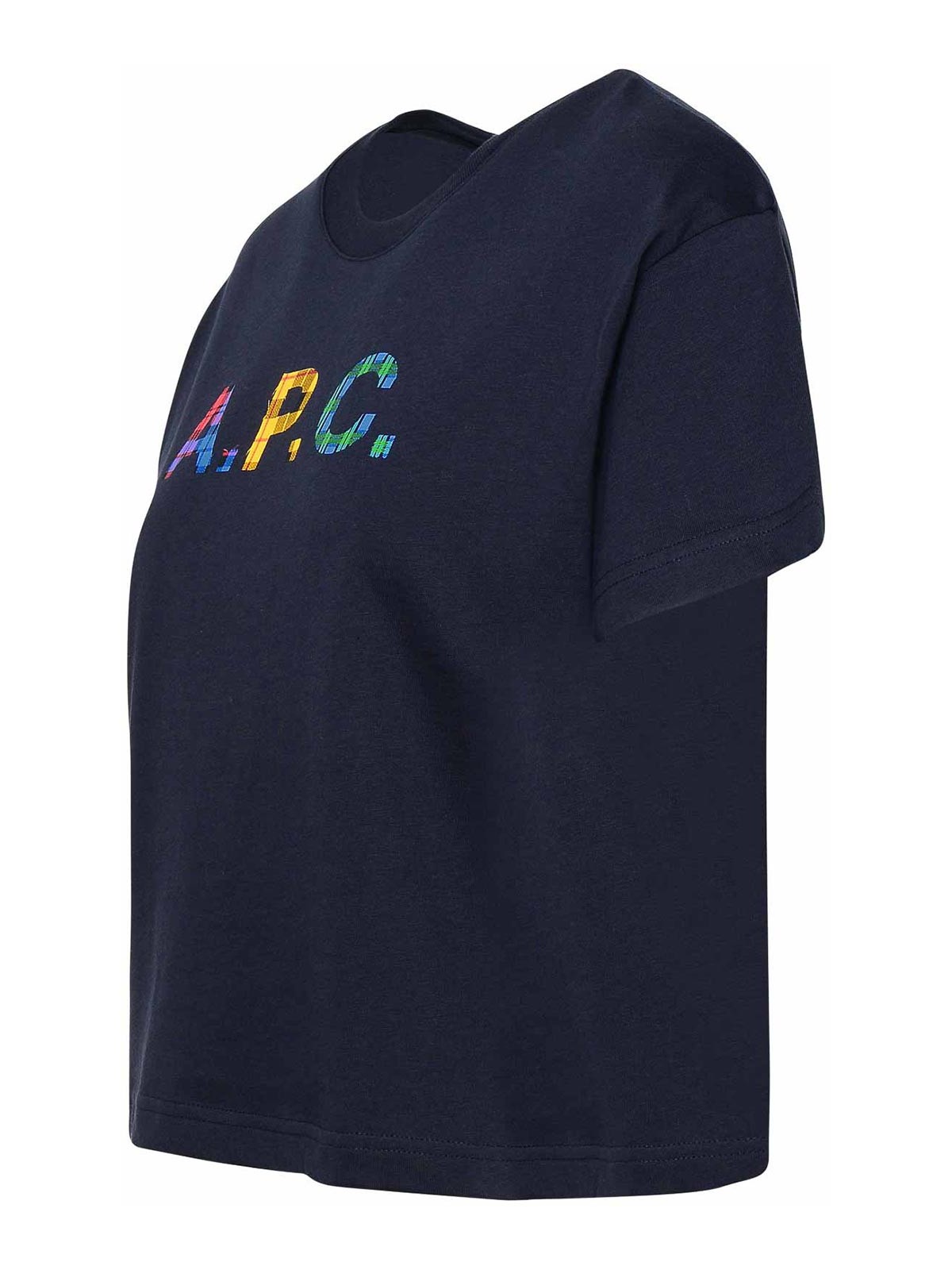 Shop Apc T-shirt Val In Dark Blue