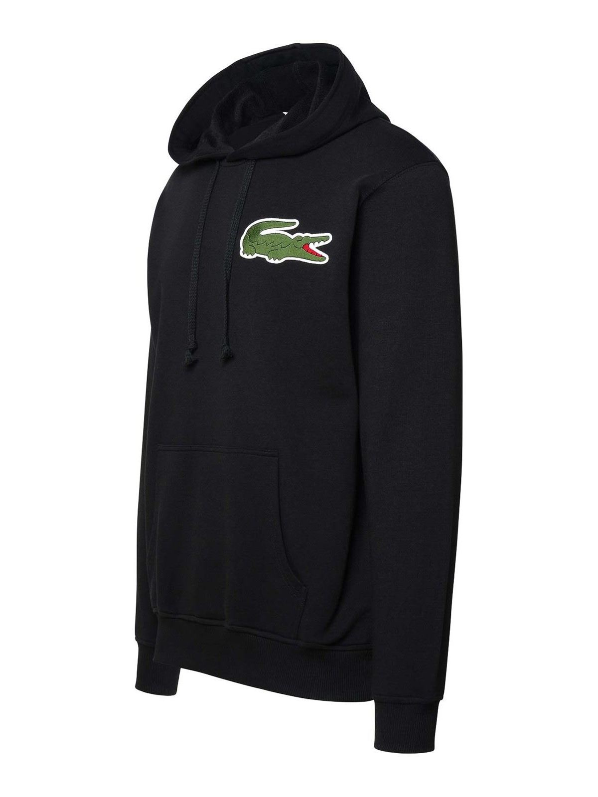 Shop Comme Des Garçons Shirt Crocodile Hooded Sweatshirt In Black