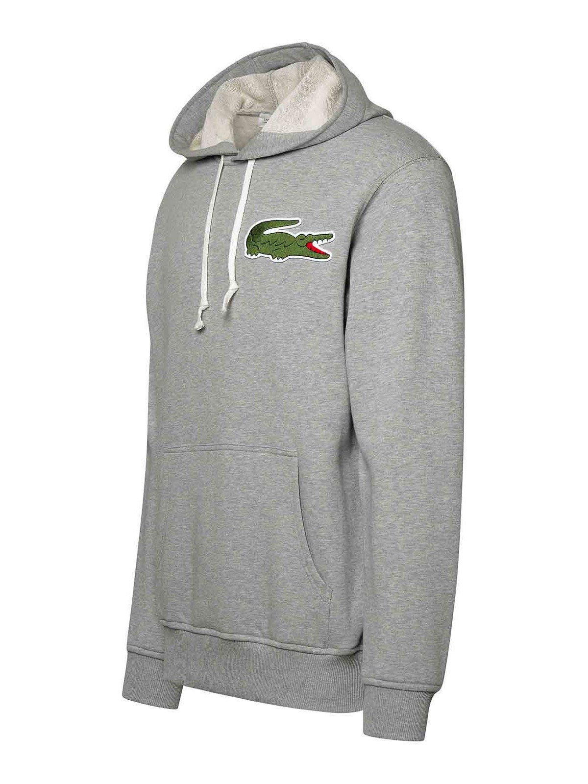 Shop Comme Des Garçons Shirt Crocodile Hooded Sweatshirt In Grey