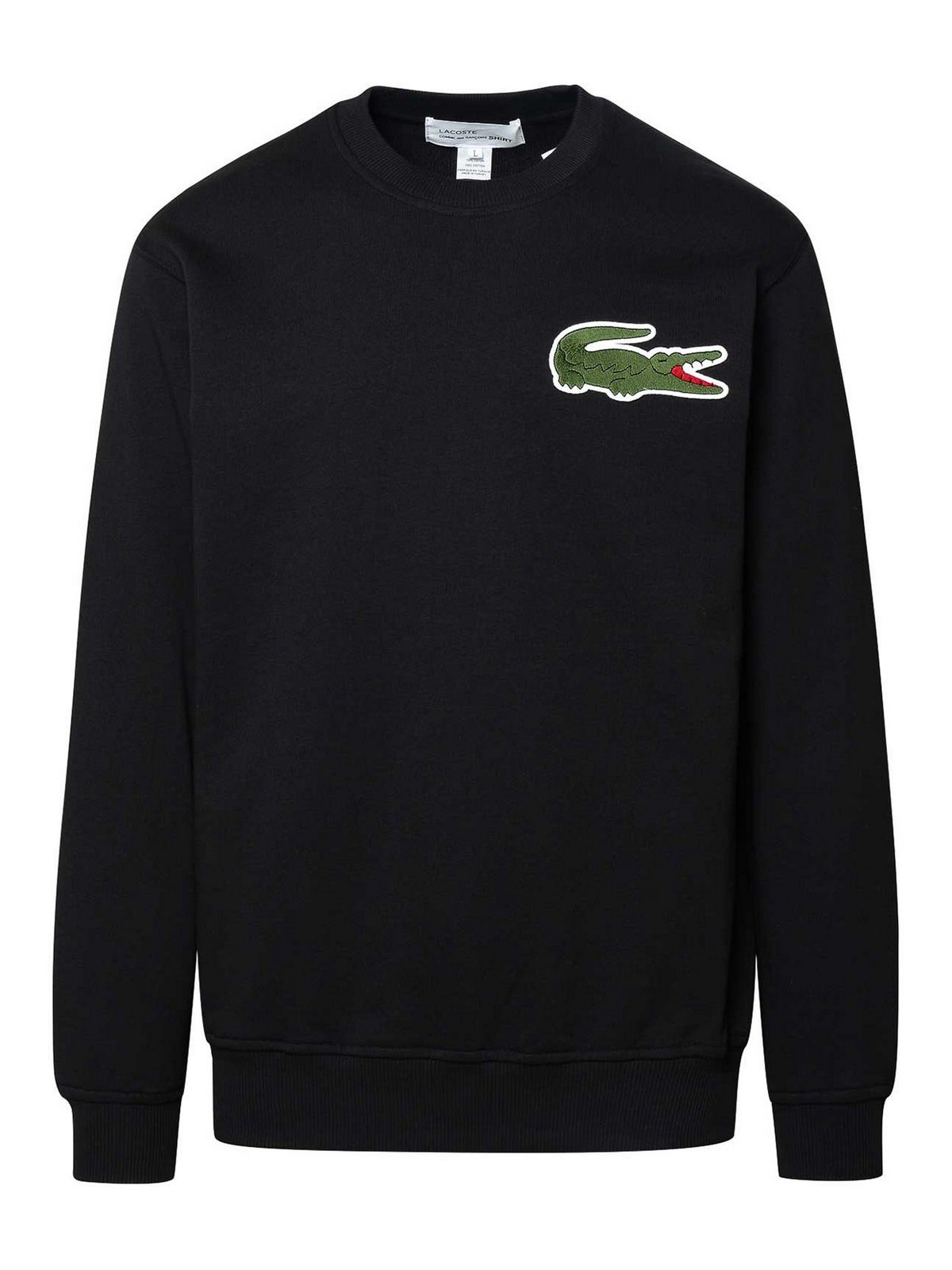 Comme Des Garçons Shirt Crocodile Sweatshirt In Black