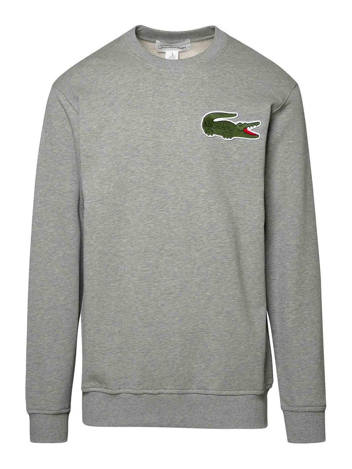 Comme Des Garçons Shirt Crocodile Sweatshirt In Grey