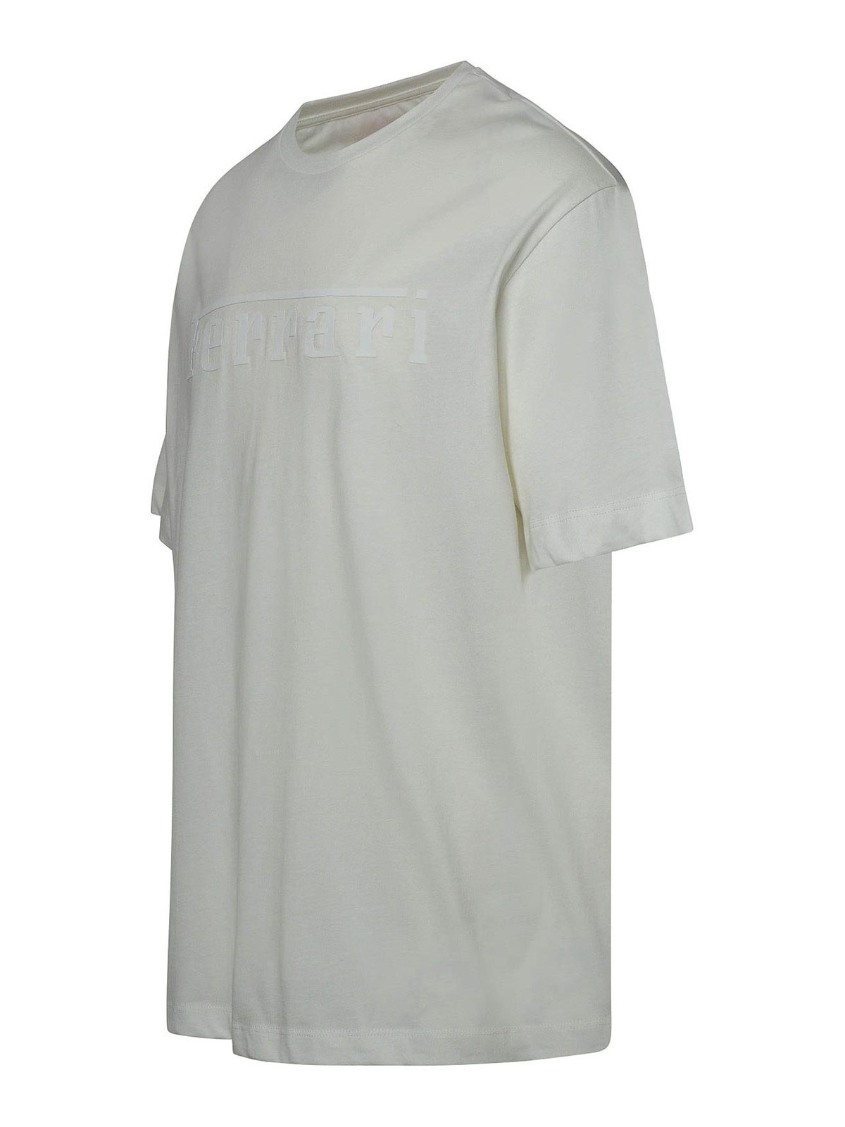 Shop Ferrari T-shirt Logo In White