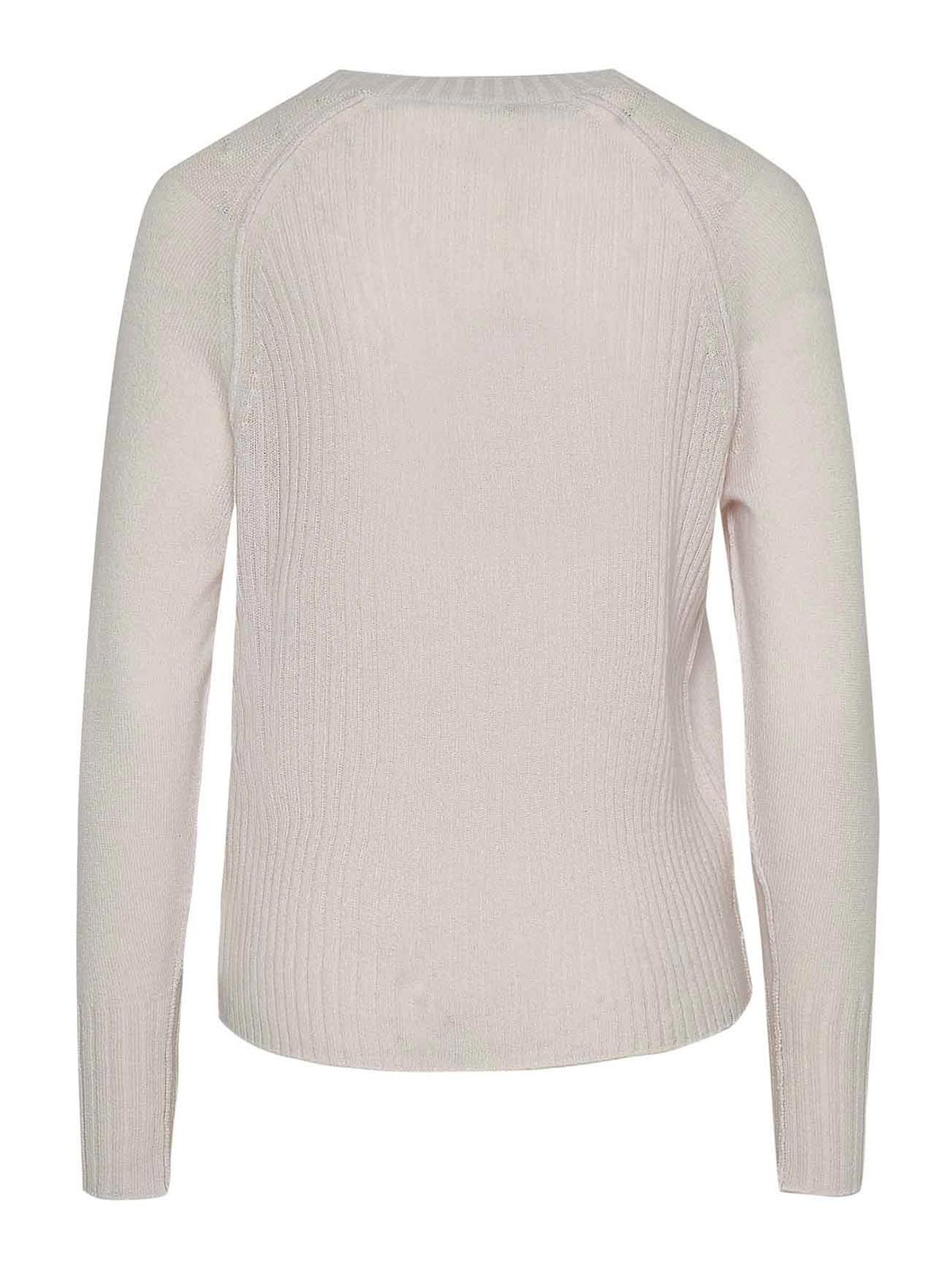 Crew necks 360 Cashmere - White cashmere katya sweater - 48048ALABASTER