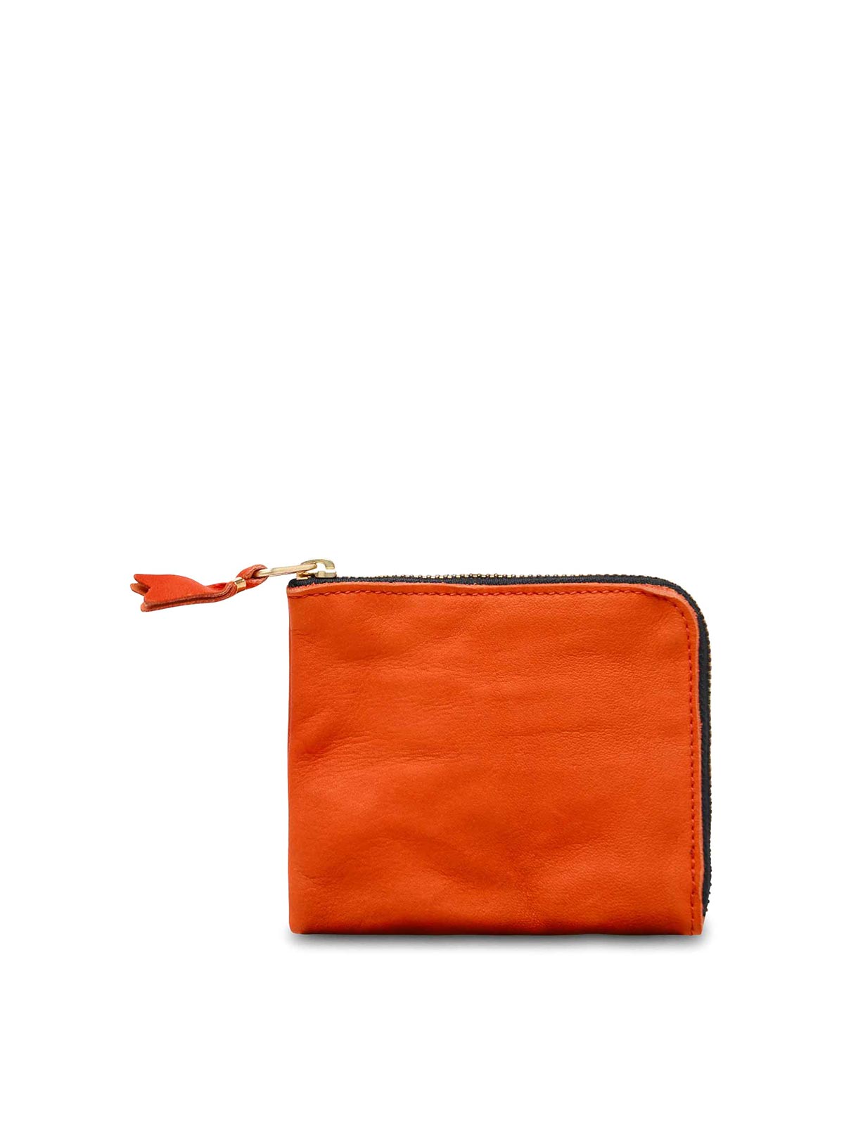 Shop Comme Des Garçons Zip Wallet In Orange