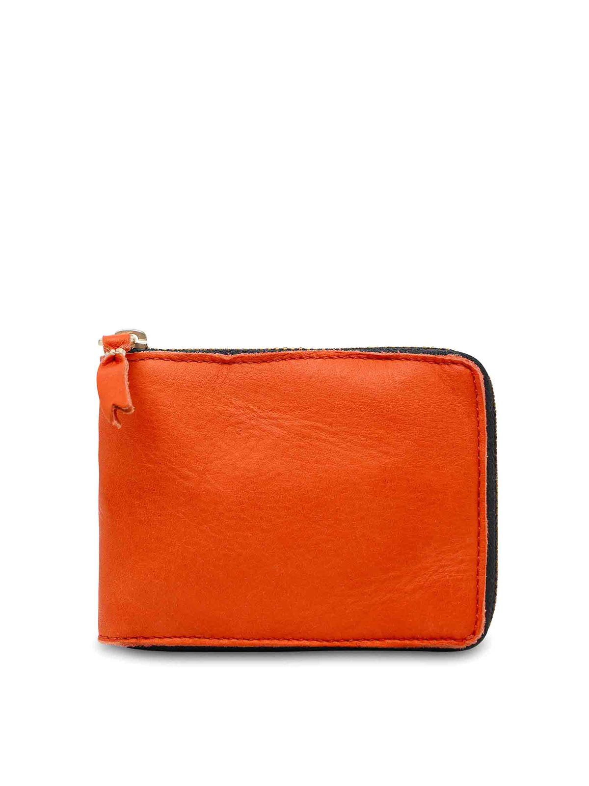 Shop Comme Des Garçons Small Zip Wallet In Orange