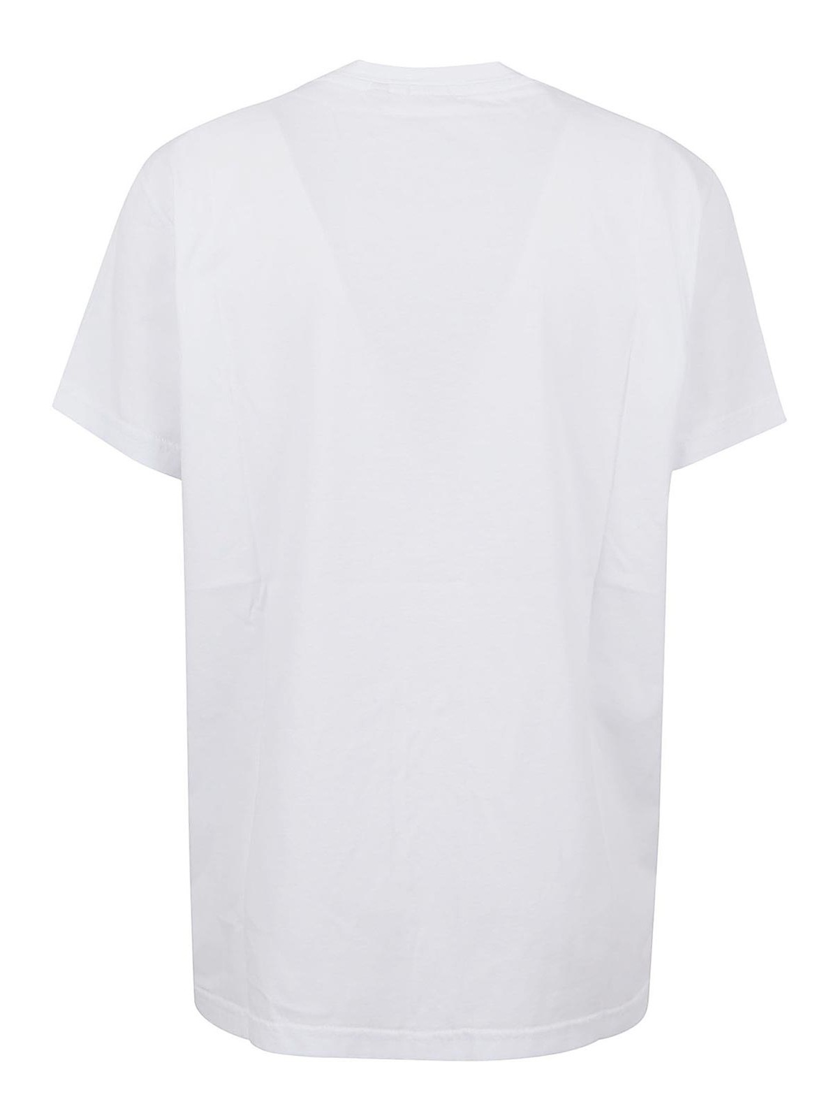 Shop Aspesi T-shirt I'm Hot In White