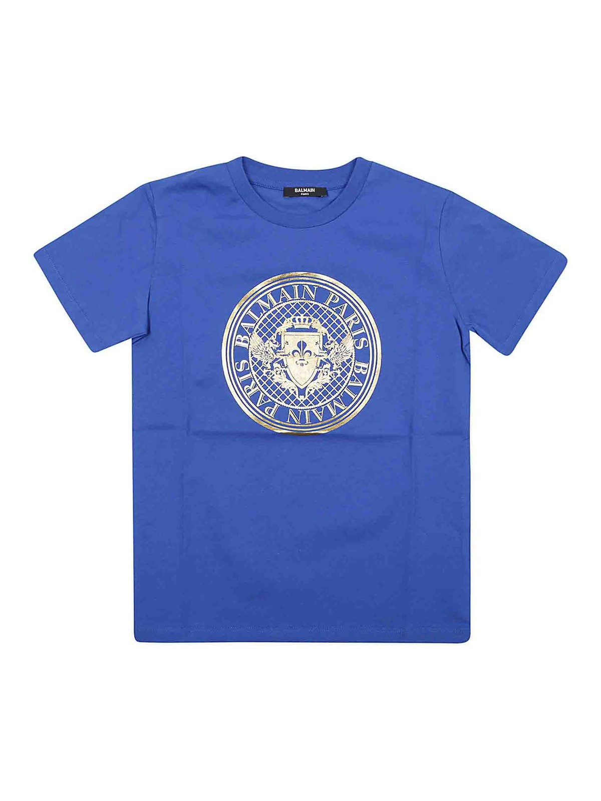 Balmain Kids' Camiseta - Azul In Blue