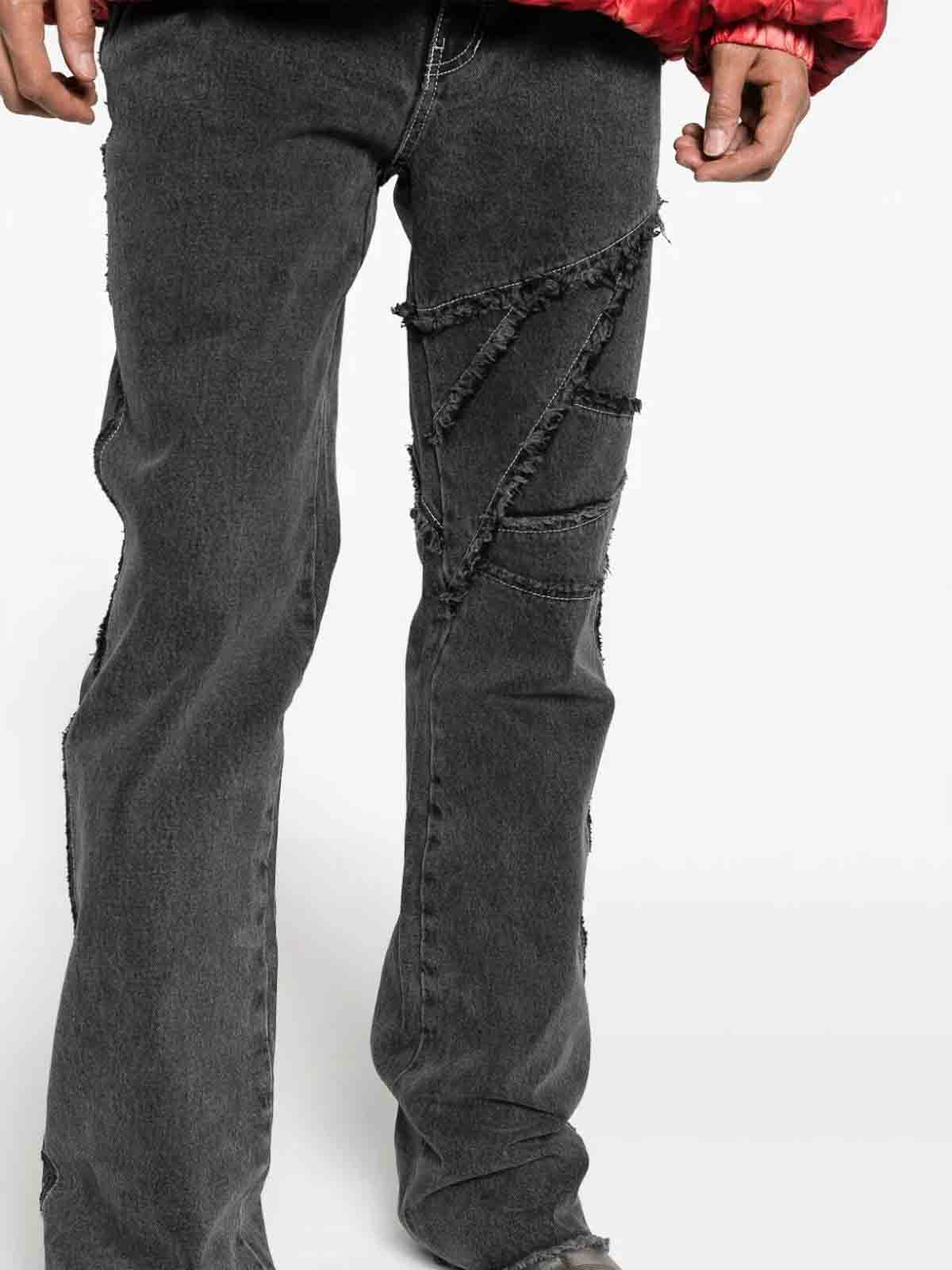 【関税込み】Andersson Bell ブラック Ghentel ジーンズ Andersson Bell `ghentel` raw-cut flare jeans - Men