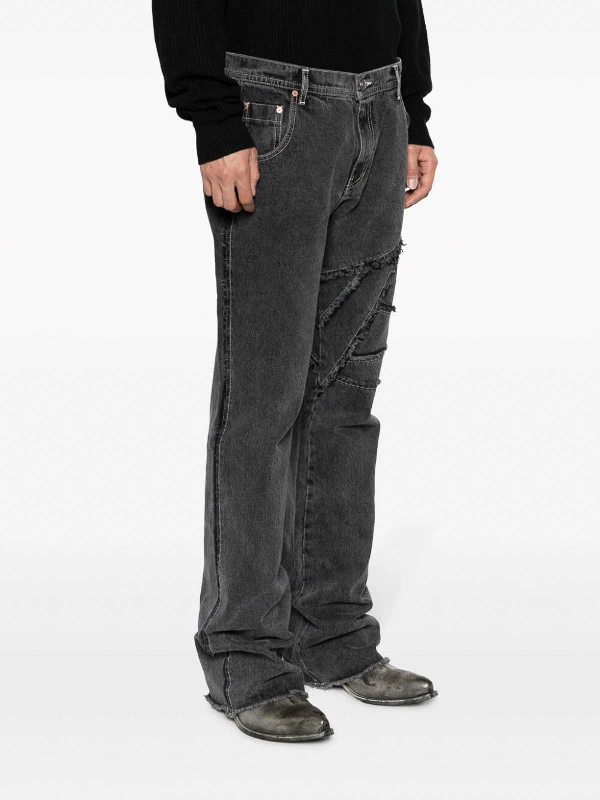 【関税込み】Andersson Bell ブラック Ghentel ジーンズ Andersson Bell `ghentel` raw-cut flare jeans - Men