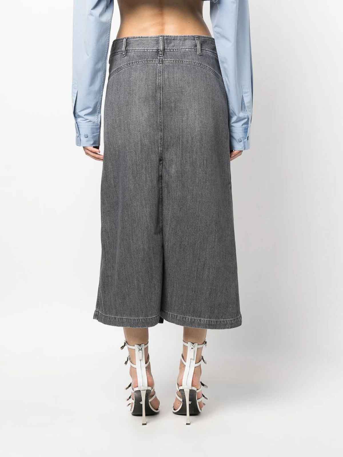 Diesel `de-yinka` midi denim skirt - Denim - Women